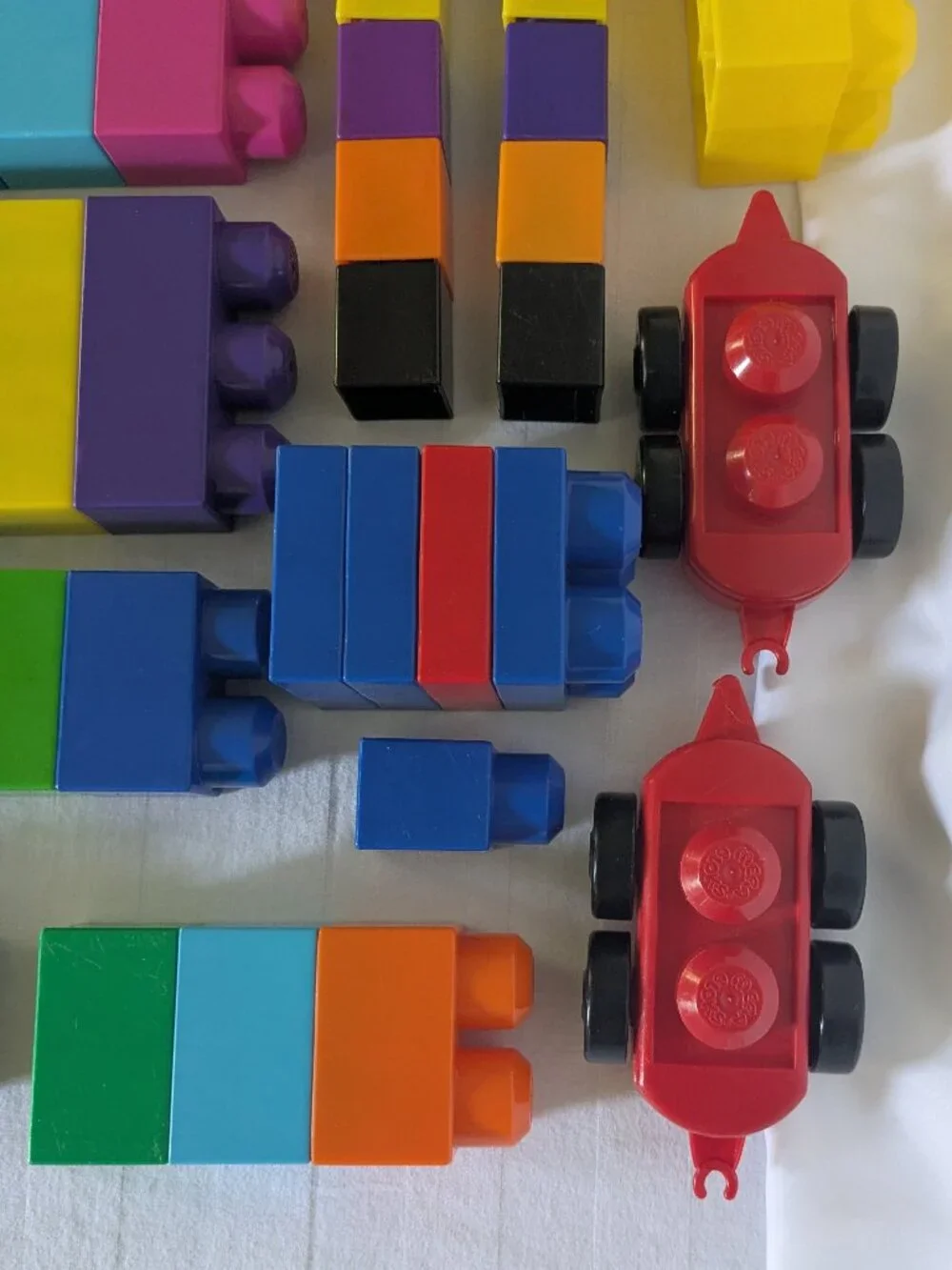 Barrel of Mega Bloks Building Bloks for Beginning Builders Ages 1+